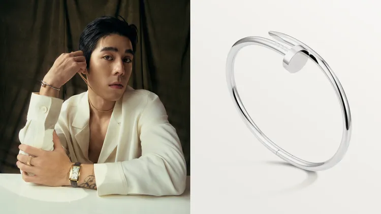 Juste un Clou 18K白K金手環，28萬8000元。品牌提供