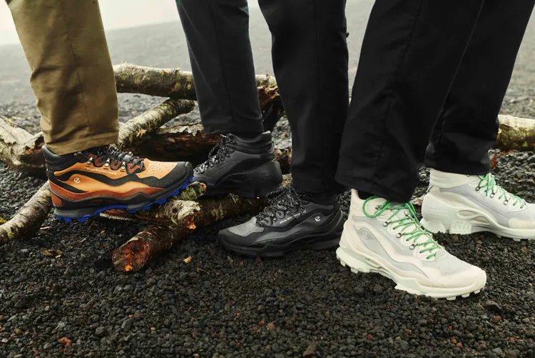 聯名鞋款重新演繹了ECCO經典的BIOM系列。品牌提供