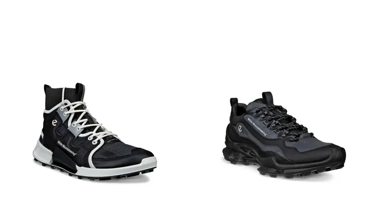 ECCO x White Mountaineering BIOM 2.1 X MOUNTAIN男鞋（左）、BIOM C-TRAIL男鞋，各1萬3800元。品牌提供