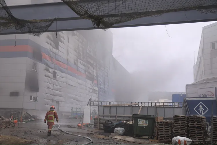 全聯台中大肚的新建倉儲大火，奪走9條人命。民眾提供