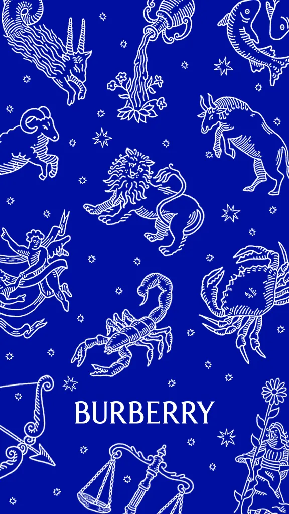 BURBERRY官方Line推出星座桌布、運勢解析等內容。品牌提供