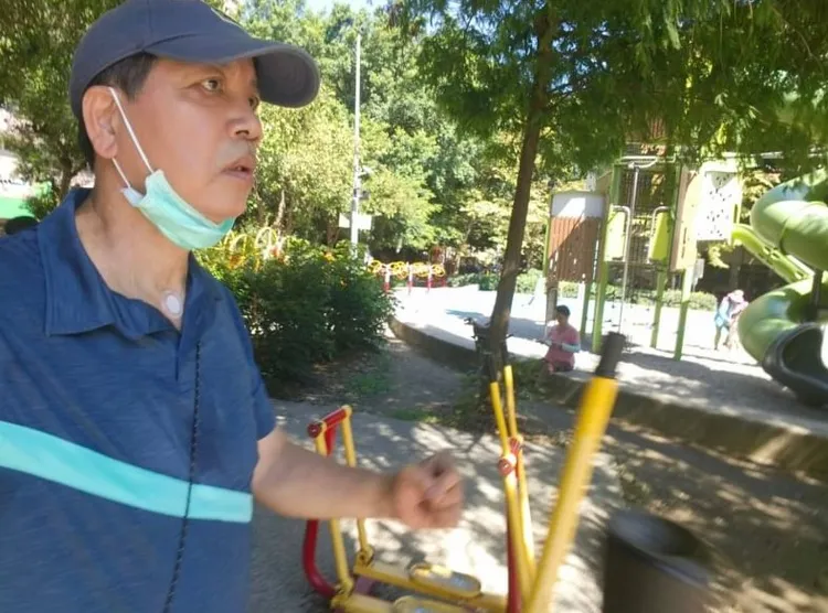 陳凱倫保持早起運動的習慣。翻攝陳凱倫linevoom