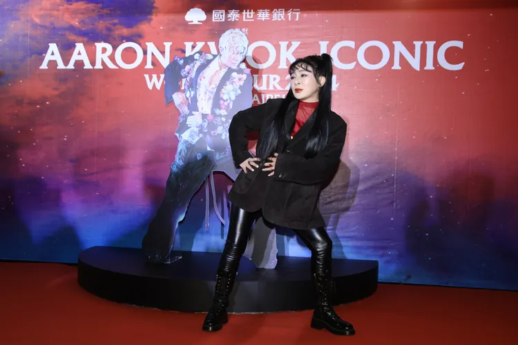 王彩樺朝聖郭富城。彭欣偉攝