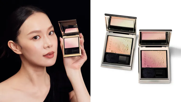 晶采柔艷頰彩，Model示範色為#107，各2200元。品牌提供