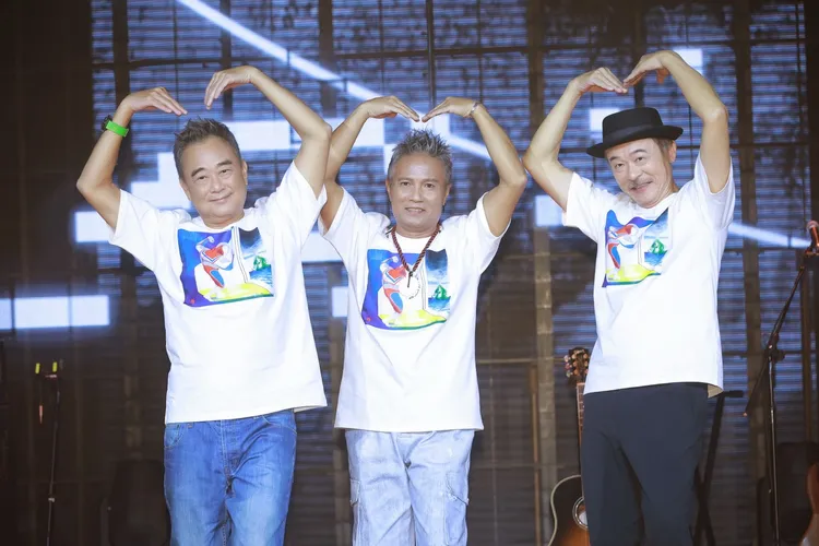 陳昇（左起）、阿VAN與黃連煜明天將陪粉絲跨年。圖／宜辰整合行銷提供