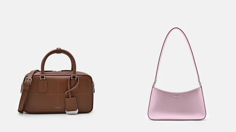 Seren保齡球包（左）3190元、Jatte單肩包（右）3290元。品牌提供