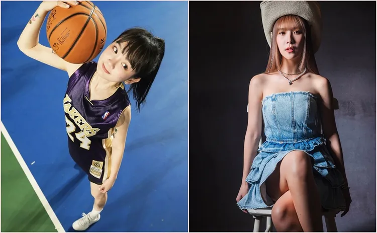 洗菜（左）、Rina（右）都曾待過臺北台新戰神，前者是啦啦隊員，後者則是應援團團長。橙藝創意、隻魚文創提供