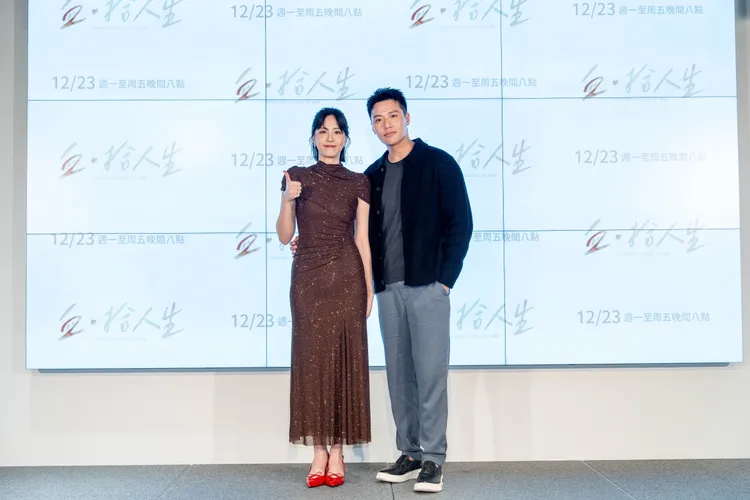 魏蔓和張睿家演夫妻。大愛提供