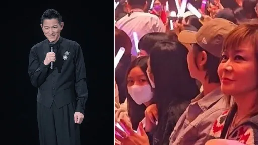 劉德華開唱「真假另一半」坐第一排零互動!朱麗蒨、關之琳難得同框