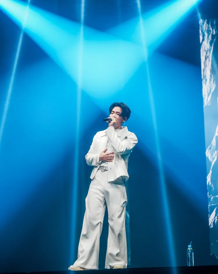 高爾宣大方與粉絲分享「奶爸經」。圖／龍大謝X KKLIVE提供