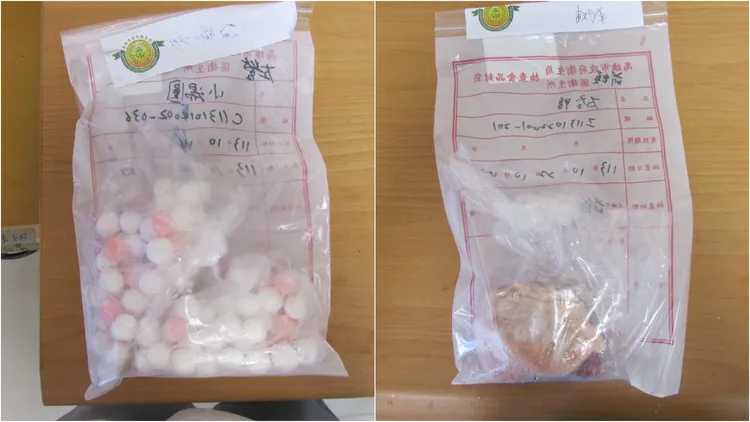 小湯圓、太空鴨違規產品。衛生局提供