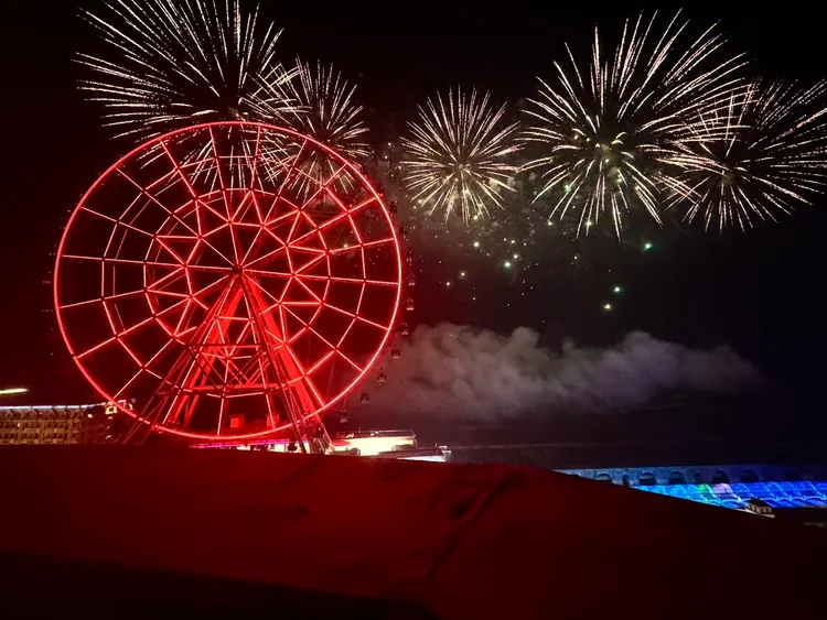 義大跨年煙火。義大提供