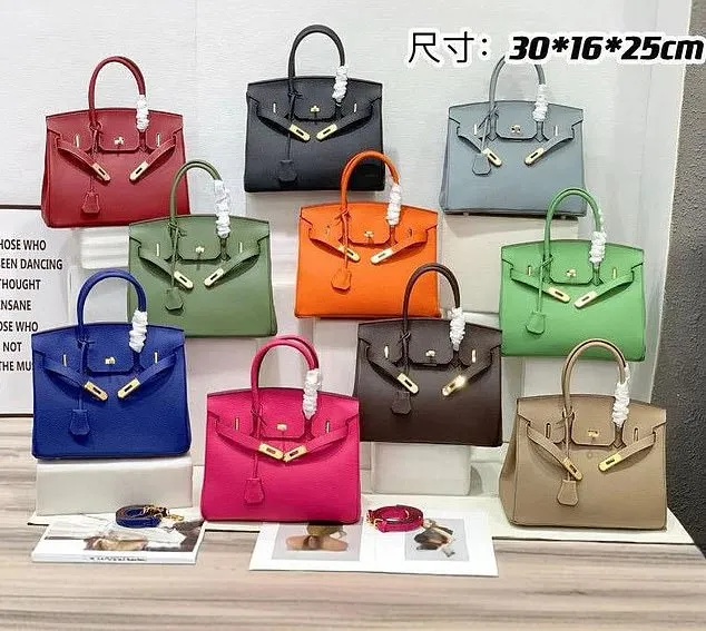 沃爾瑪超市推出的手提袋，外型激似愛馬仕的柏金包。