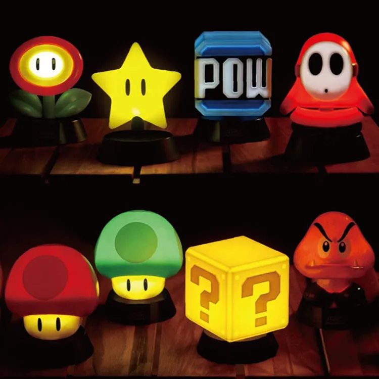 任天堂瑪利歐造型小夜燈。業者提供