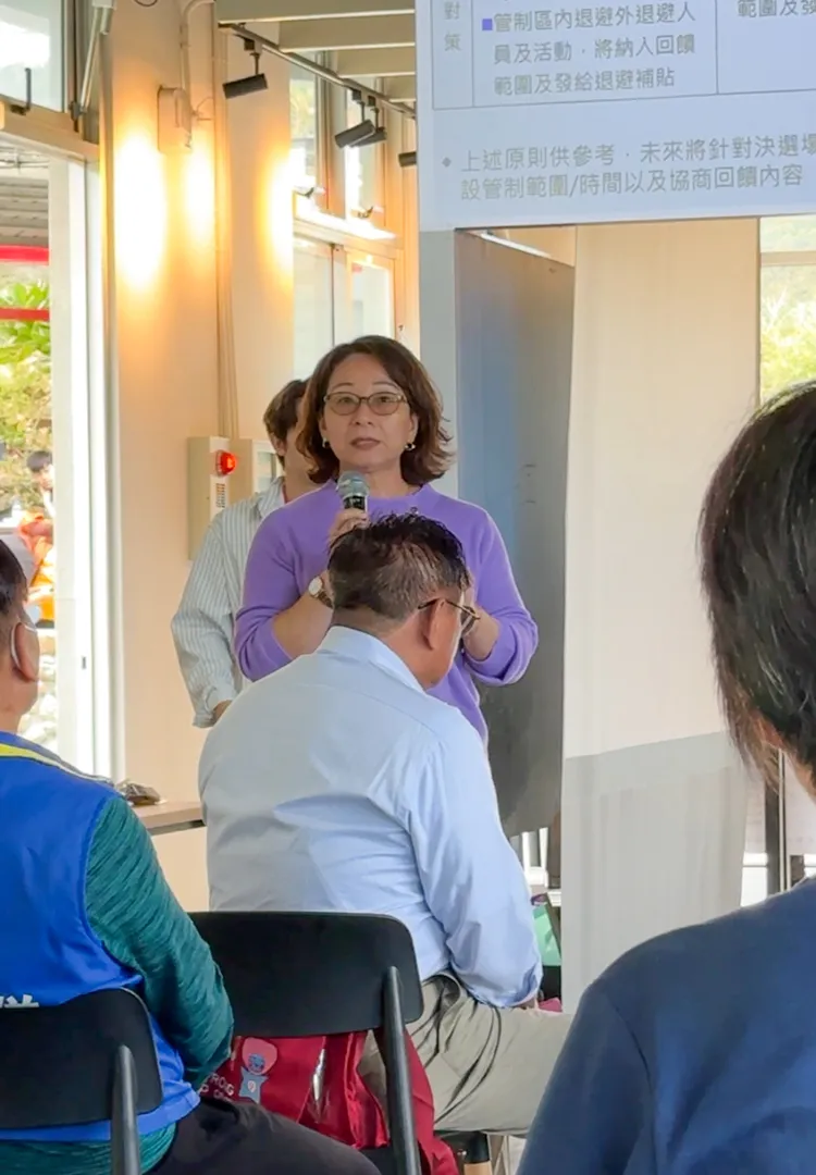 縣府地政處長陳錦屏代表縣府發言，感謝國科會給屏東機會，也謝謝在地鄉親支持。翻攝畫面