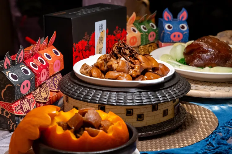 桃園黑豬肉料理。桃園市府提供