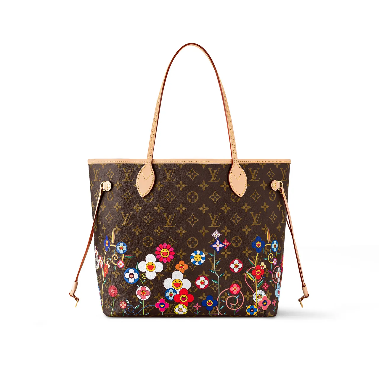Louis Vuitton x Murakami Neverfull MM肩背包,9万2000元。品牌提供