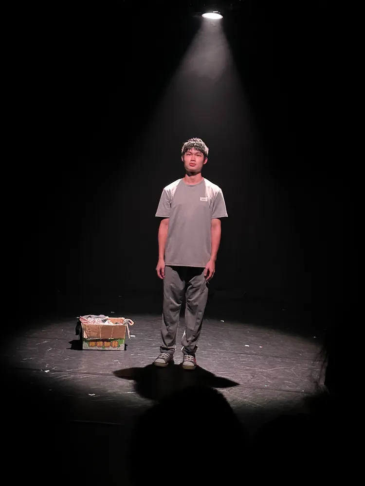 郭德君挑大梁演出舞台劇「阿明的奇幻旅程」。圖／乾靖娛樂工作室提供