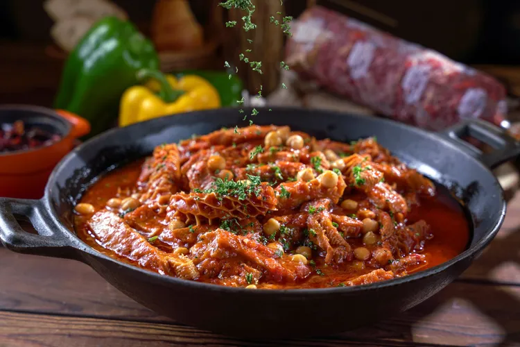 想體驗真正的馬德里傳統美食，那絕對不能錯過「馬德里鷹嘴豆燉牛肚」。業者提供