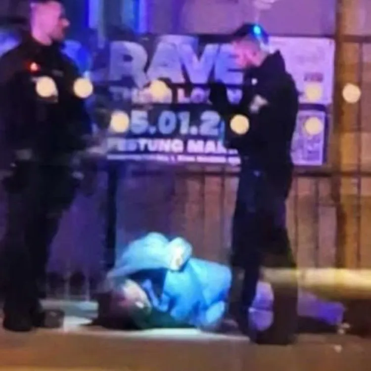 嫌犯被逮捕。翻攝自X