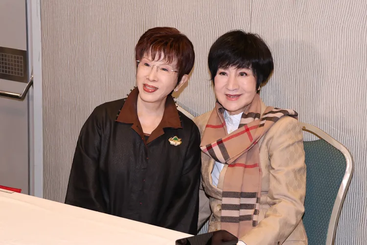 葉青和洪秀柱是多年好友。莊宗達攝影