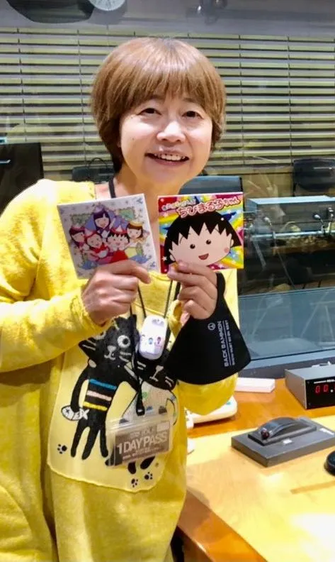 TARAKO為《櫻桃小丸子》主角配音長達34年。翻攝TAKAKO X