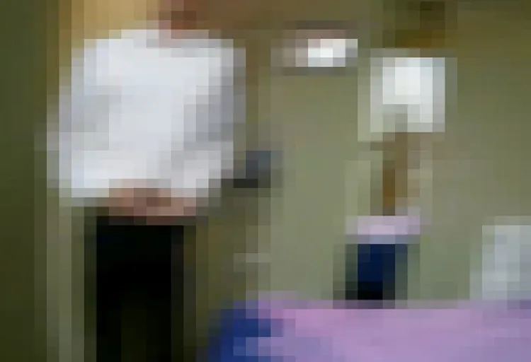 男客見警方上門急穿褲子。警方提供