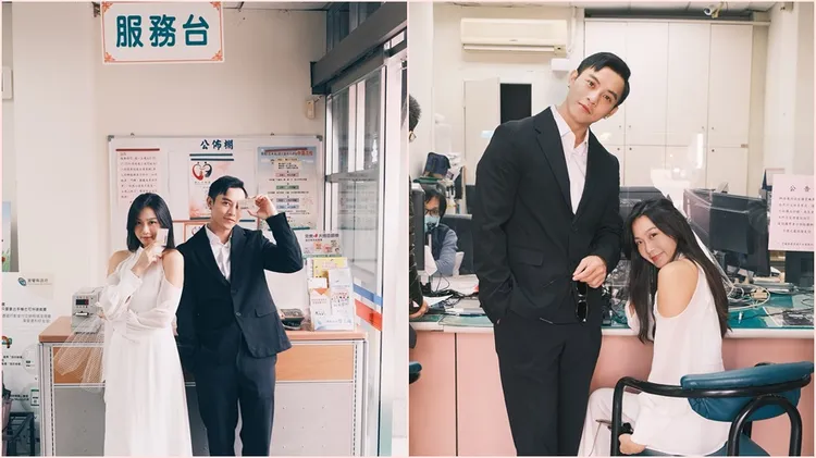 曾奕翔和女友登記結婚。翻攝自曾奕翔臉書