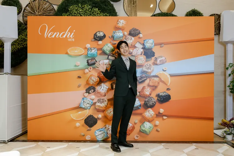 詹懷雲送上他的招牌暖笑。品牌提供