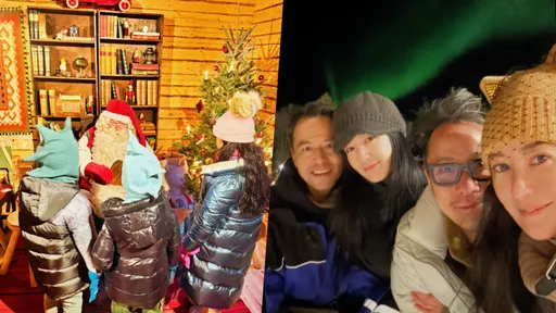 獨家|關穎林熙蕾最佳閨蜜同遊芬蘭 帶孩子見聖誕老公公追極光