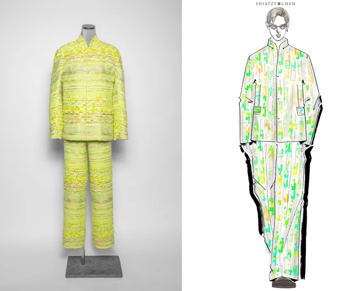 服裝融入了蕭敬騰喜愛的「立領」設計。品牌提供