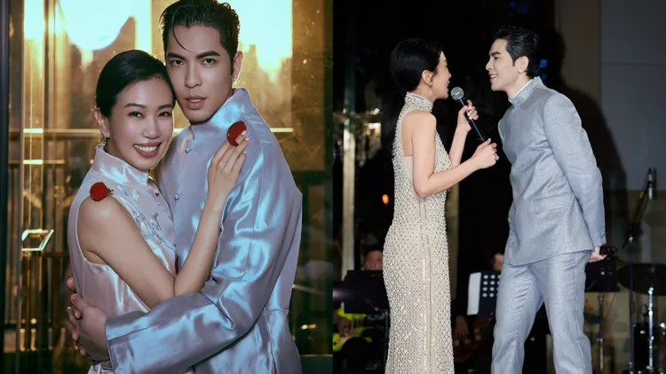 蕭敬騰的婚禮和婚紗照都有夏姿訂製服裝作伴。翻攝品牌臉書