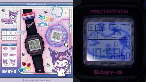 BABY-G 30周年聯名錶攜手酷洛米萌翻了! 面盤藏俏皮驚喜