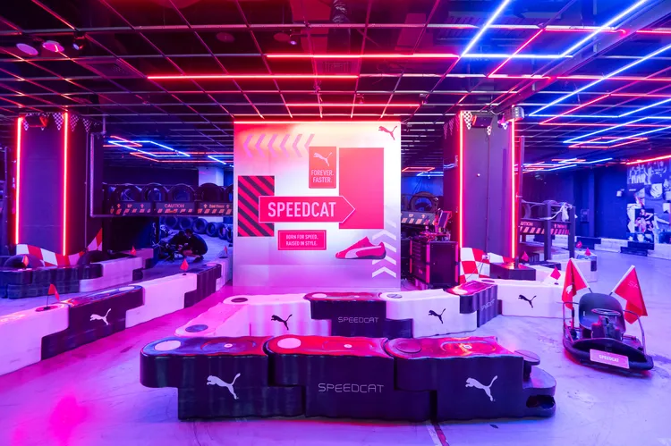 PUMA將活動現場佈置成賽車場地。品牌提供