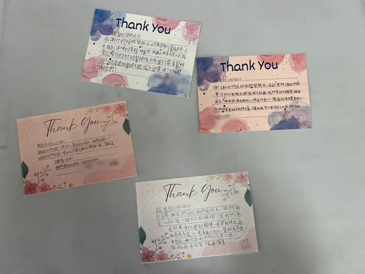 學生學習表達感恩，期許自己將來也能成爲回饋社會的人。教育局提供