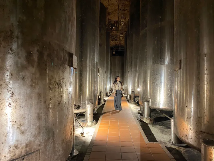 經武酒窖為唯一且近期才首度開放的區域，可在花崗岩洞穴內看到壯觀的64座鋼桶。莊偉祺攝