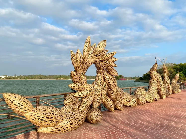 金門國際海洋藝術季「輕撫波光」作品。莊偉祺攝