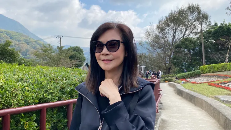 俞小凡上山送別瓊瑤。特勤中心攝影