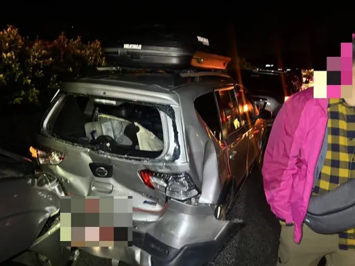 國道死亡車禍！國1湖口路段6車追撞　釀1死5傷