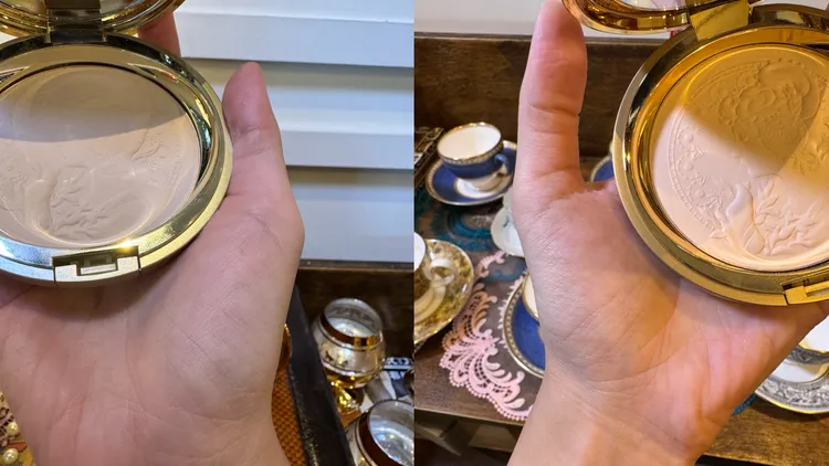 Milano Collection米蘭絕色蜜粉餅2025，左為一般版、右為GR版。張家玲攝