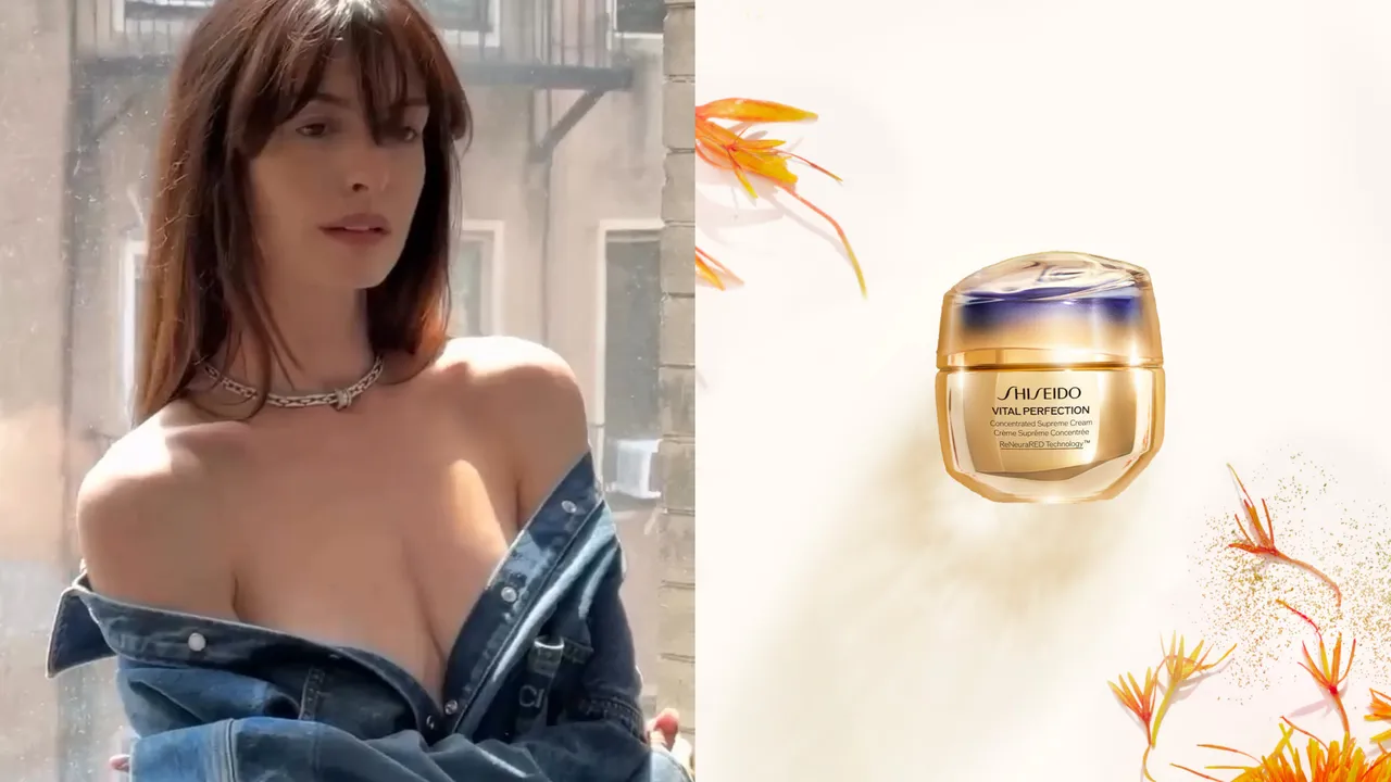 安海瑟薇擁有令人稱羨的「天鵝頸V臉」，