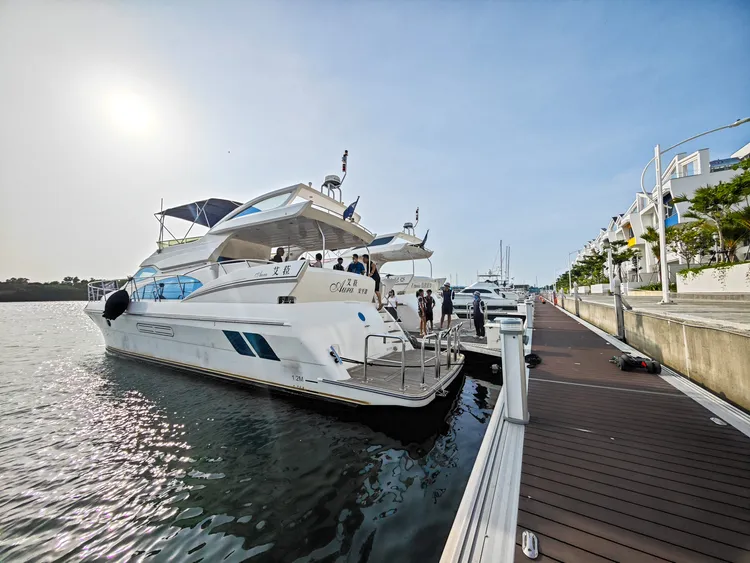 遊艇將度假生活的範圍延伸至無垠大海。田欣雲攝影