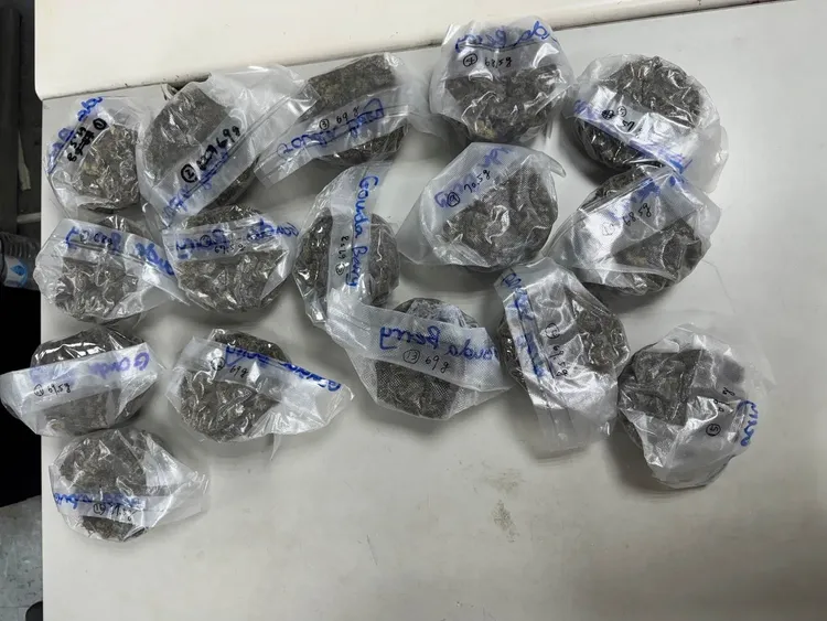 警方表示，本次共查獲2.6公斤大麻，初估市價約300餘萬元。翻攝照片