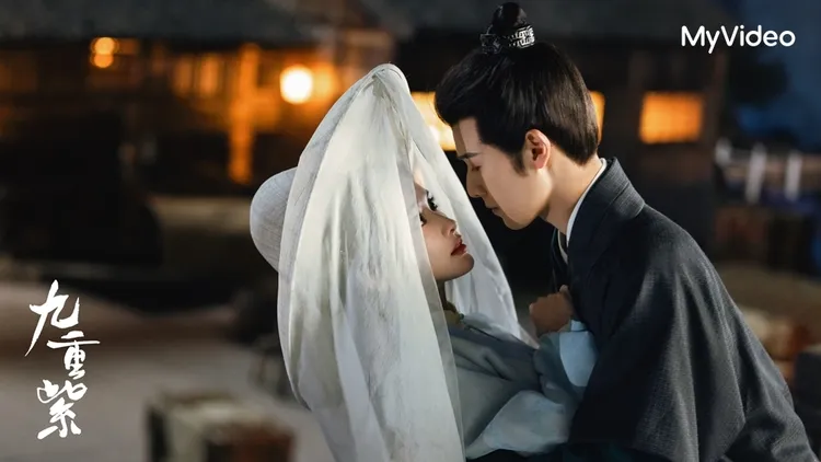 船上紗帽吻成灑糖名場面之一。台灣大哥大MyVideo提供