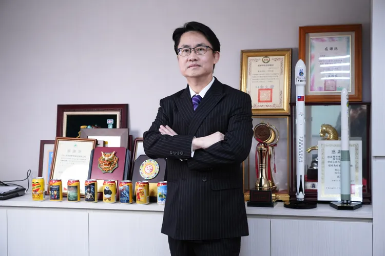 大西洋飲料公司總經理于忠敏于忠敏說：「非常感謝外國友人主動協助我們宣傳，積極開拓海外及大陸市場是我們接下來的目標。」彭欣偉攝