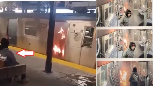 駭人影片|女搭地鐵熟睡突全身著火 男嫌冷眼看她慘叫燒成焦屍