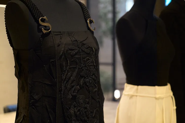 以印度刺繡技法打造的蜻蜓圖騰。品牌提供