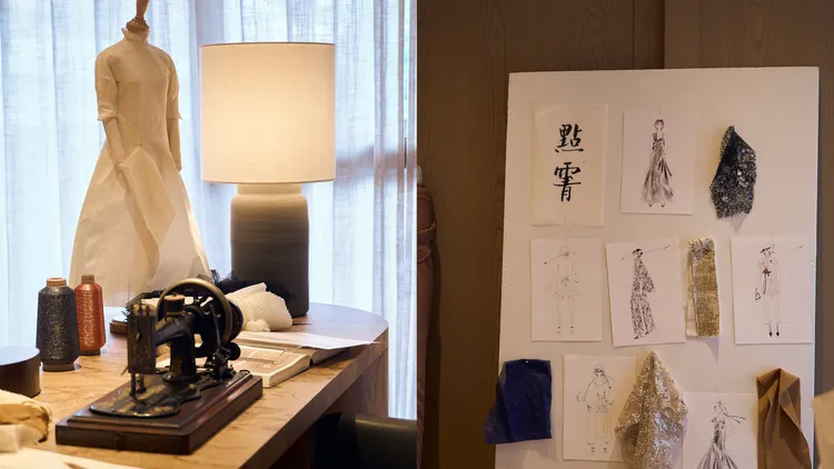 展場還有一展區重現了設計師工坊。品牌提供