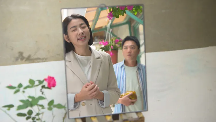 米可白（左）劇中與歡喜冤家藍葦華有不少對手戲。民視提供