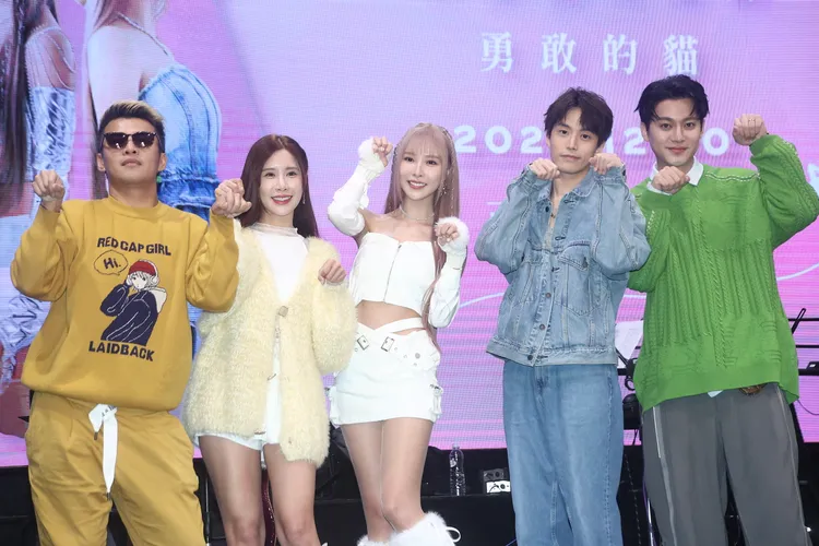 樂天啦啦隊女神Rina發片，眾星站台。林丞偉攝